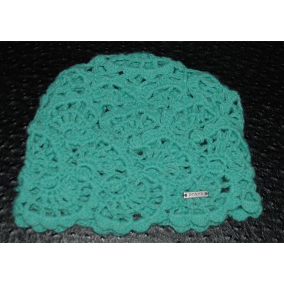 Prana Hat Beanie Knit Cap Crochet Turquoise Sea Foam One Size  eb-79098057